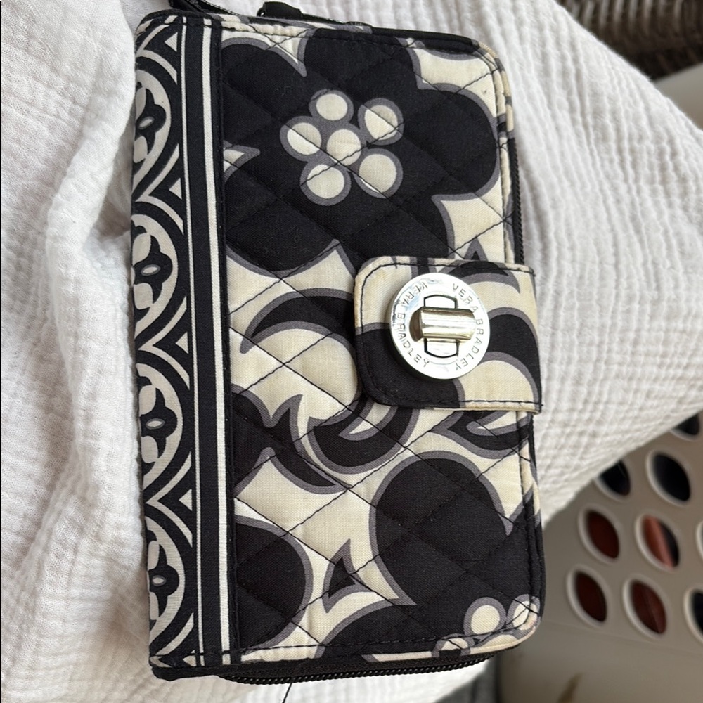 Vera Bradley Black and White Floral Phone Case